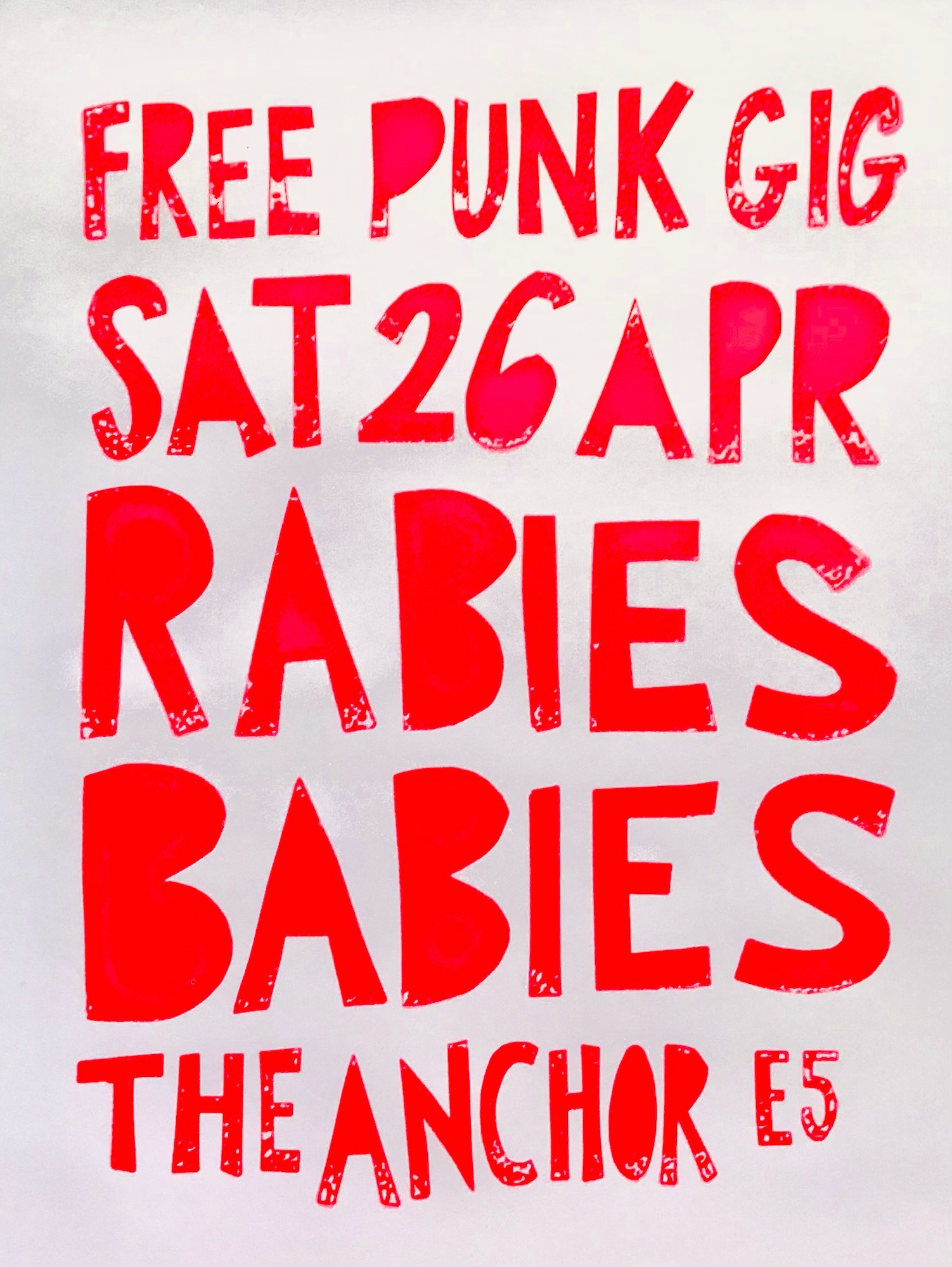 rose -R- レコード LP Gigs – RABIES BABIES